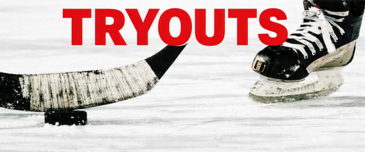 North Hills Hockey Tryouts Banner